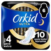 Orkid Ultra Gece Ekstra (Boy 4) 6 adet Hijyenik Ped