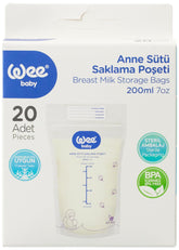 Wee Baby Anne Sütü Saklama Poşeti 20'li