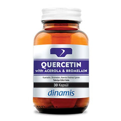 Dinamis Quercetin - Bromelain -Aserola İçeren Takviye Edici Gıda 30 Kapsül