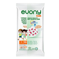 Evony Kids 3 Katlı Çocuk Maskesi 10 Adet