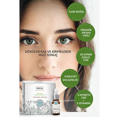 INCIA Kaş ve Kirpik Güçlendirici Doğal Serum 10 ml