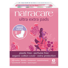 Natracare Ultra Ekstra Ped - Long 8 Adet