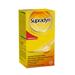 Supradyn Vitamin, Mineral ve Koenzim Q10 İçeren 30 Efervesan Tablet