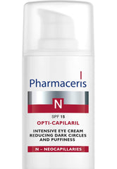 Pharmaceris N-6 Opti-Capilaril Intensive Cream Reducing Dark Circles and Under Eye Bags SPF15 (Göz Altı Morluk ve Şişlik Giderici Krem) (15 ml)