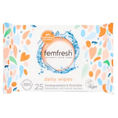 Femfresh Aloe Vera & Calendula Özlü Dış Genital Bölge 25'li Islak Mendili (1 x 25 Adet)