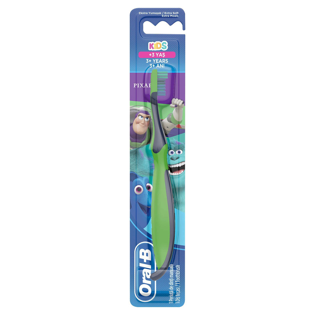 Oral-B Çocuk Diş Fırçası Pixar Ekstra Yumuşak (3+ Yaş)