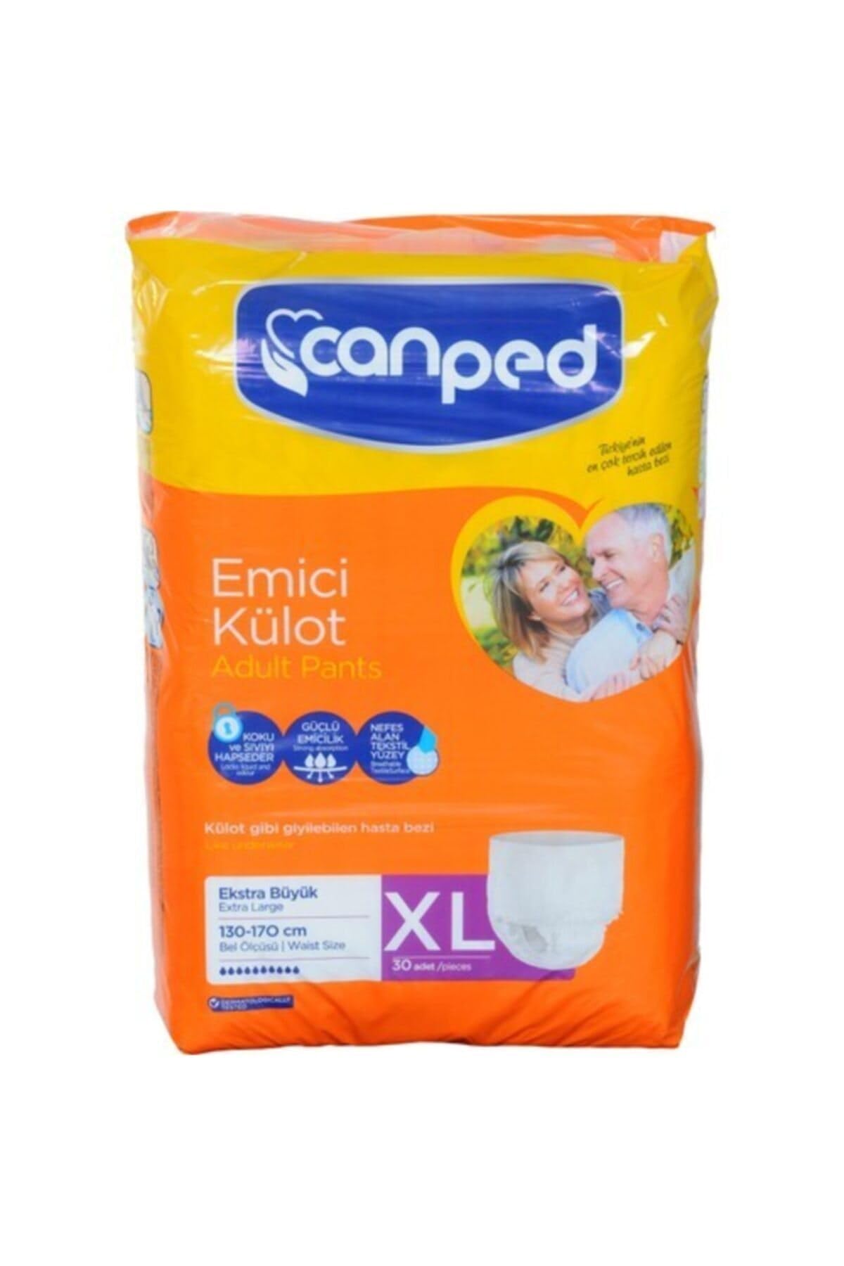 Canped Emici Külot Hasta Bezi XL (Extra Large) 30 Adet