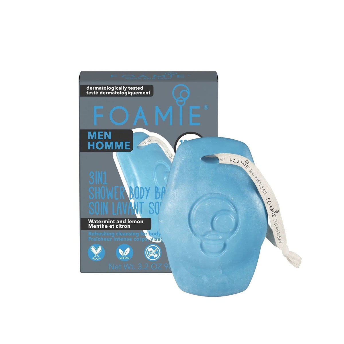 Foamie 3 in 1 For Men Seas the Day Shower Body Bar Duş Jeli 90g
