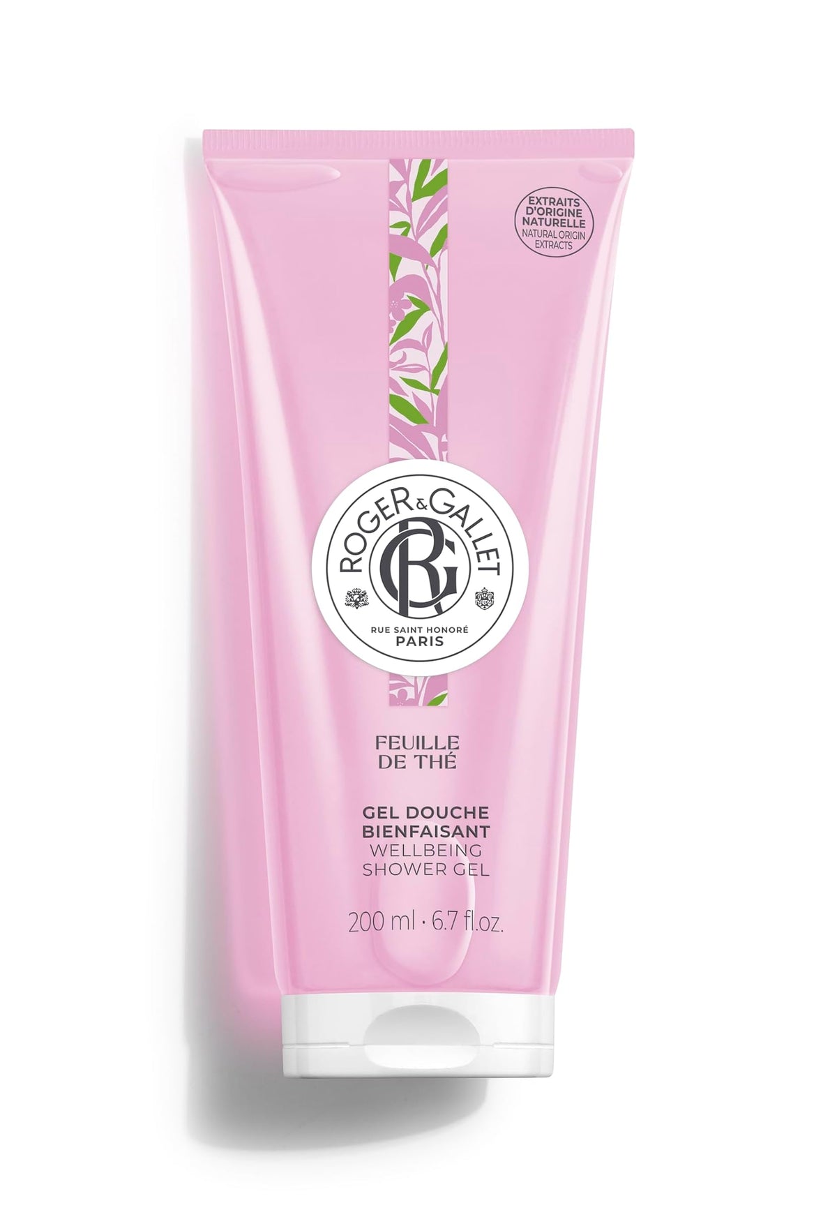 Roger&Gallet Feuille De The Limon Seylan Siyah Çayı Özlü Canlandırıcı Bitkisel Nemlendirici Duş Jeli, 200Ml