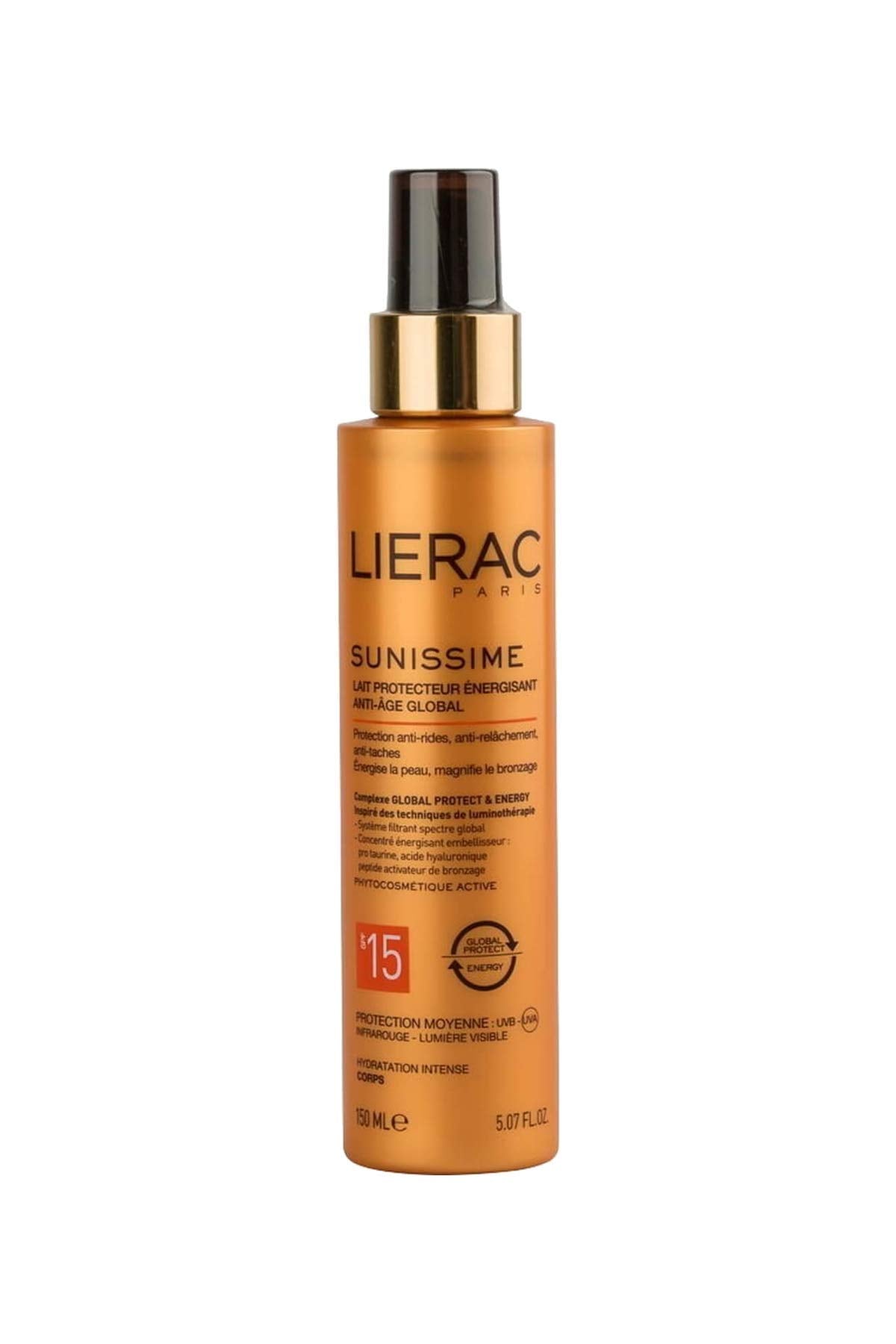 Lierac Lierac Sunissime Energizing Prote Milk - Vücut için Enerji Veren Güneş Sütü SPF15 150 ml 1 Paket