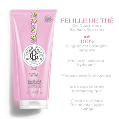 Roger&Gallet Feuille De The Limon Seylan Siyah Çayı Özlü Canlandırıcı Bitkisel Nemlendirici Duş Jeli, 200Ml