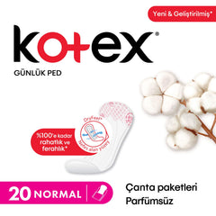 Kotex Günlük Ped Normal 20'li 1 Paket