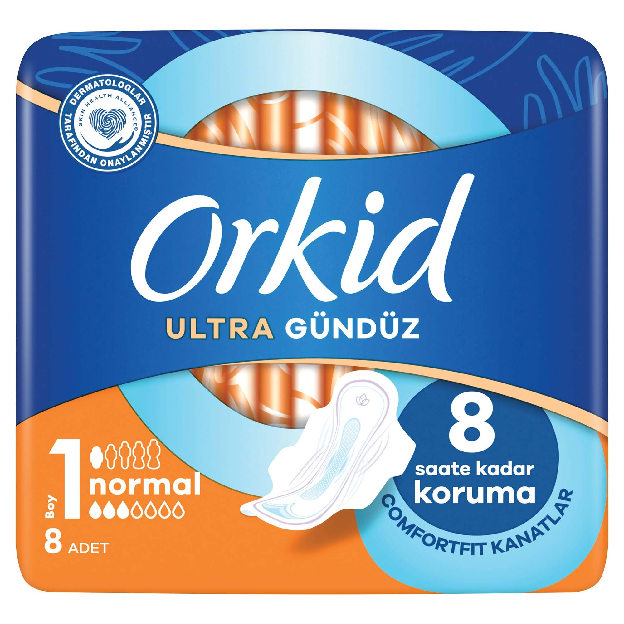 Orkid Ultra Normal (Boy 1) 8 adet Hijyenik Ped