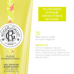 Roger&Gallet Fleur D’Osmanthus Aloe Vera Ve Kayısı Özlü, Canlandırıcı, Bitkisel, Nemlendirici Duş Jeli, 200Ml
