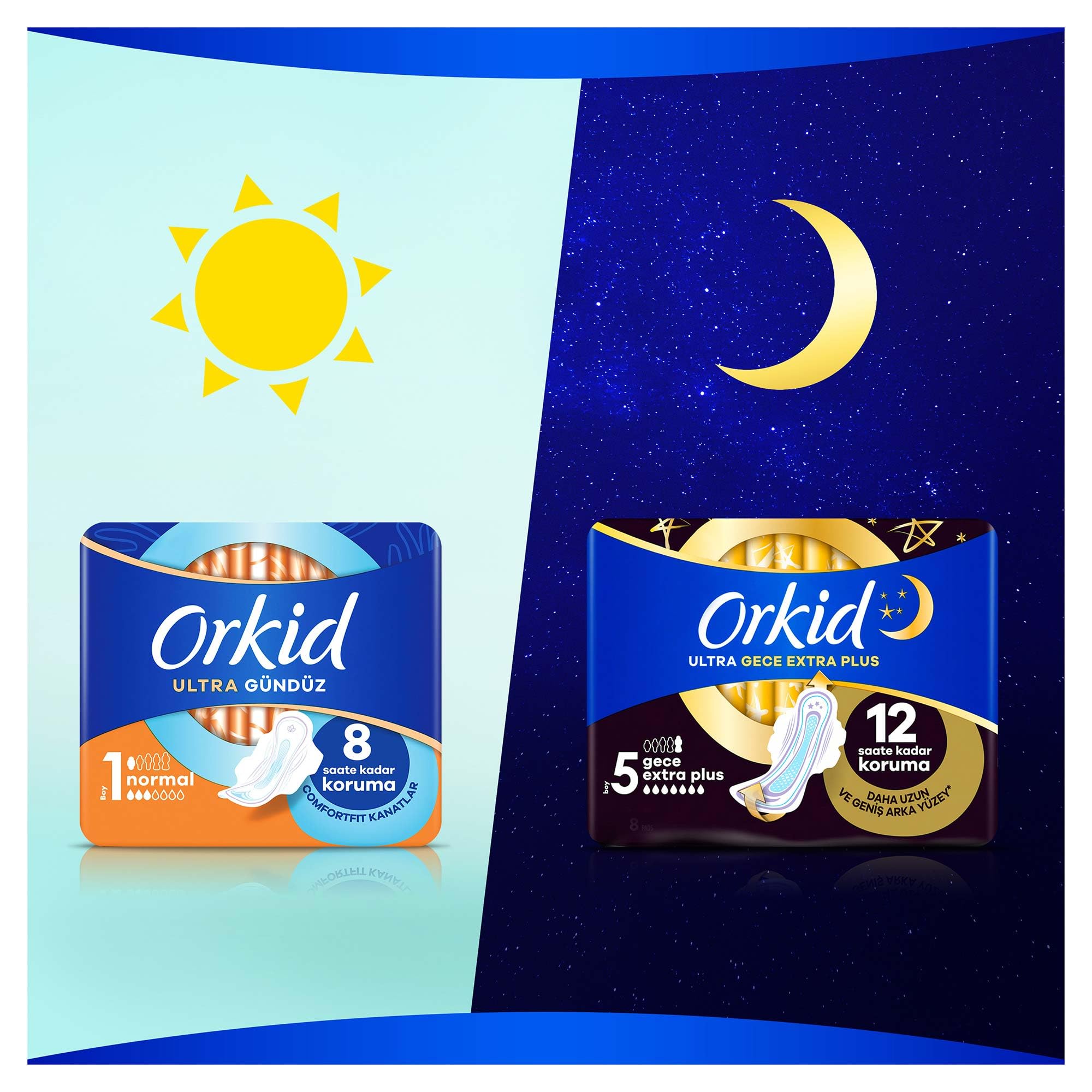 Orkid Ultra Normal (Boy 1) 8 adet Hijyenik Ped
