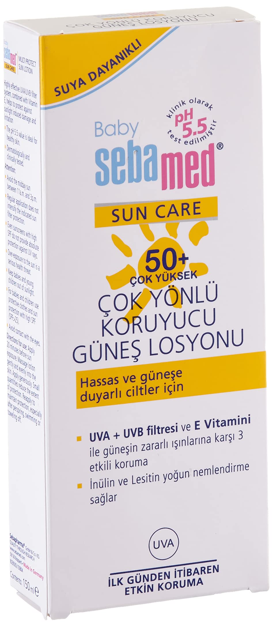 Sebamed Sun Care Bebek Güneş Koruyucu Losyonu SPF 50 150 ml