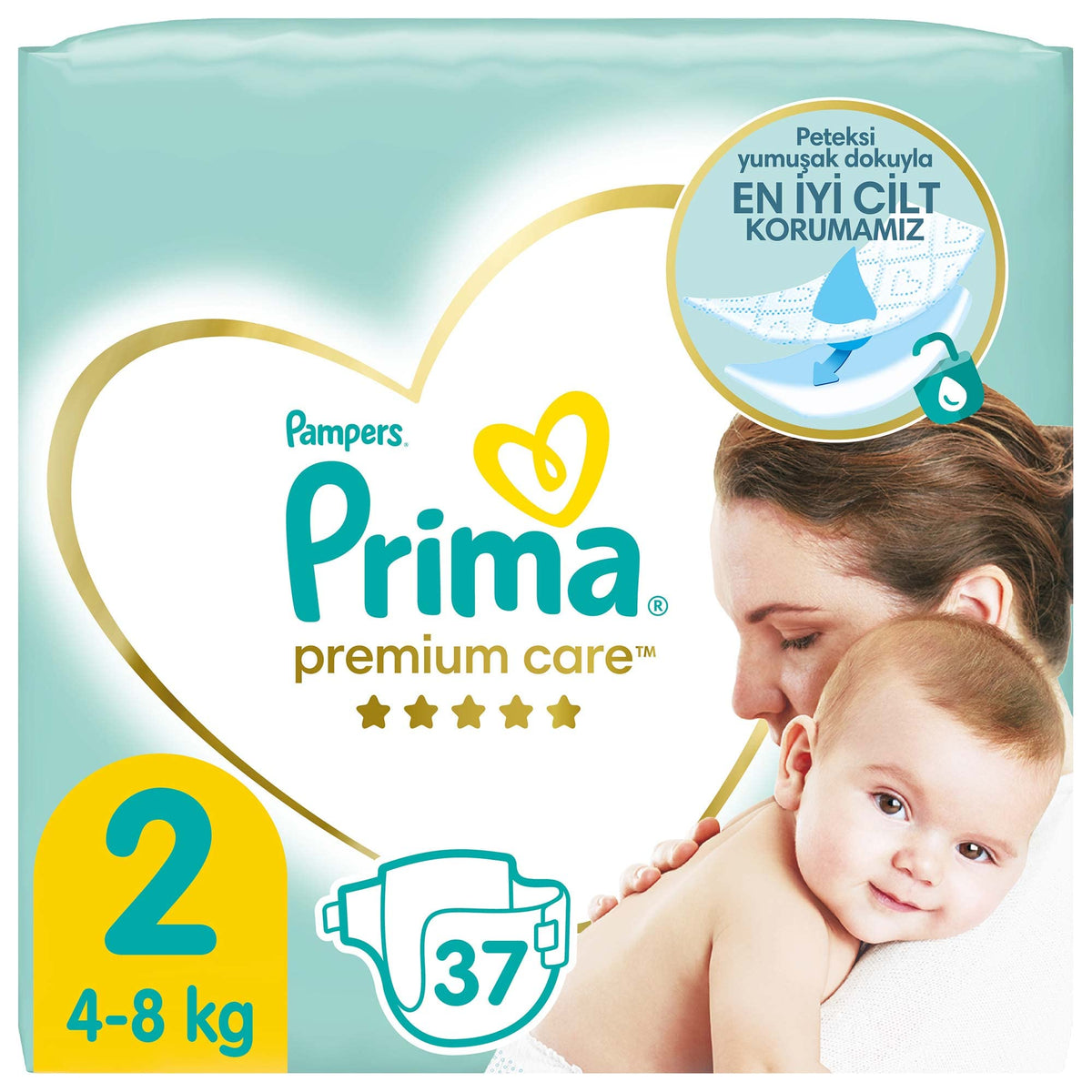 Prima Bebek Bezi Premium Care 2 Beden 37 Adet Mini Ekonomi Paketi