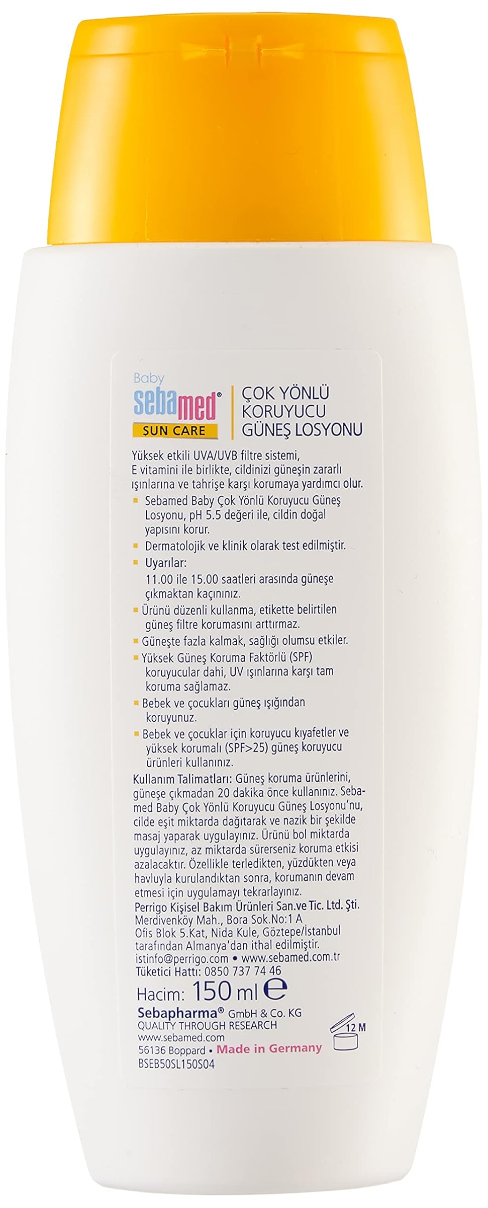 Sebamed Sun Care Bebek Güneş Koruyucu Losyonu SPF 50 150 ml