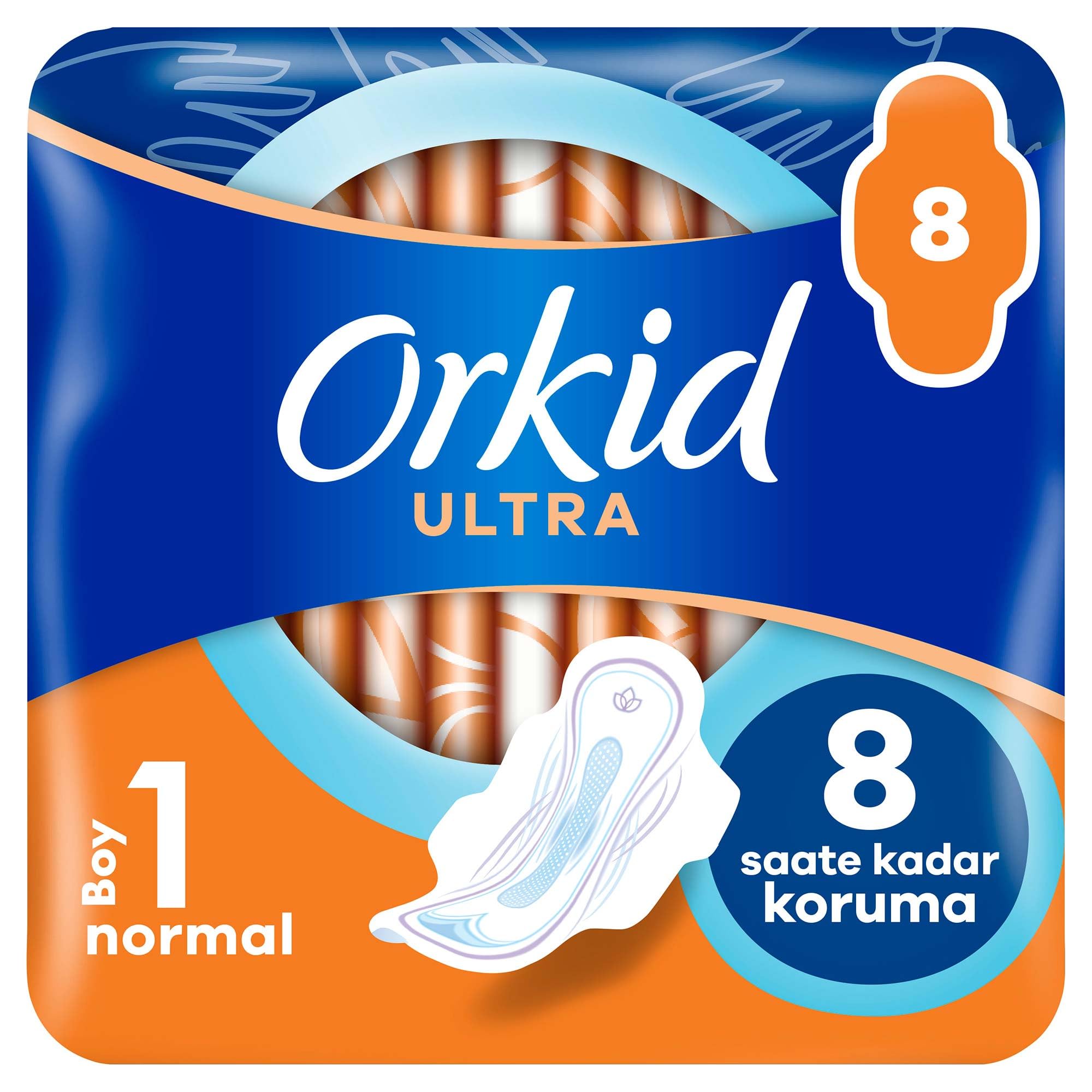 Orkid Ultra Normal (Boy 1) 8 adet Hijyenik Ped