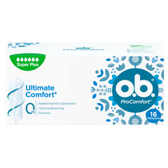 o.b. procomfort tampon süper plus, 16'lı