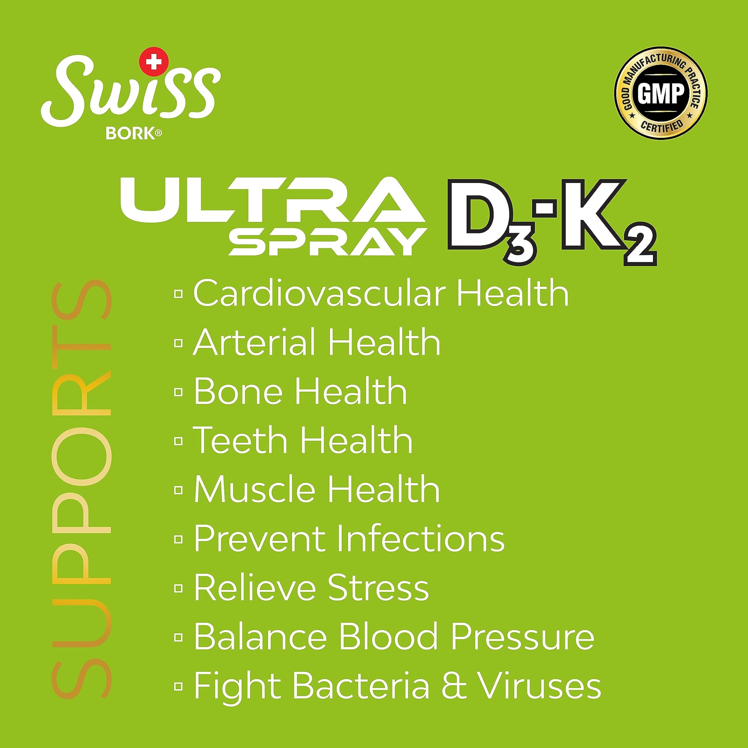 Swiss Bork Ultra Spray D3 K2 d3k2 20 mL