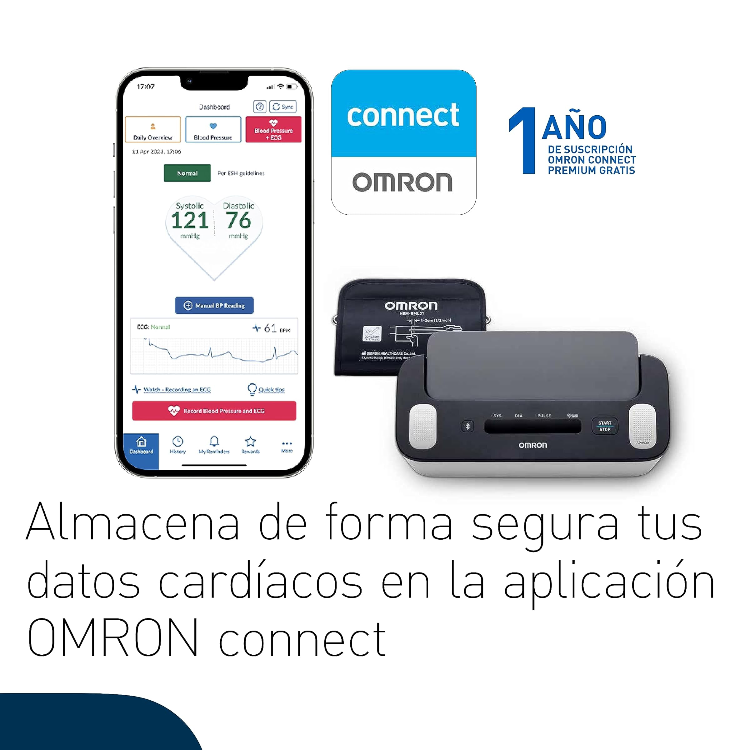 Omron Complete HEM-7530T - E3 Complete Otomatik Üst Kol Tansiyon Aleti + EKG Cihazı
