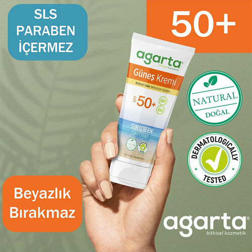 Agarta Doğal Güneş Kremi 50 SPF 100 ml