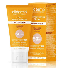 Alldermo Güneş Koruyucu Krem Spf50+ 50 ml | Tinted Light