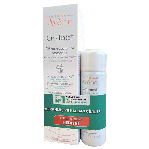 Avene Cicalfate Creme 100 ml-Termal Su 50 ml HEDİYE