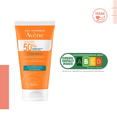 Avene Solaire Cleanance SPF 50+ Yağlı Ciltler için Güneş Koruyucu 50 ml