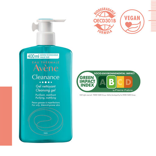 Avene Cleanance Yüz ve Vücut Temizleme Jeli 400 ml