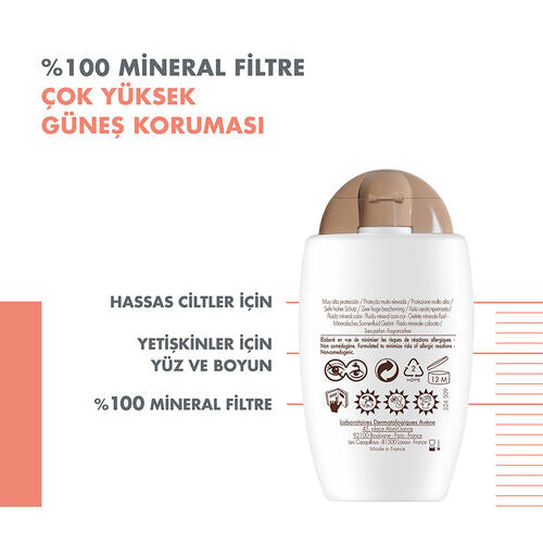 Avene Fluide Mineral Güneş Koruyucu Renkli Krem Spf50 40 ml