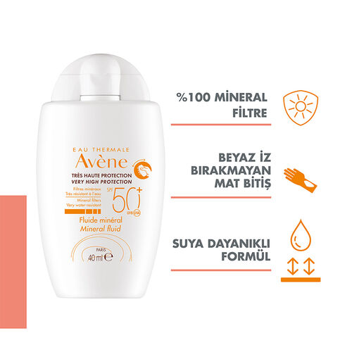 Avene Mineral Sıvı Güneş Kremi SPF 50+ 40 ml