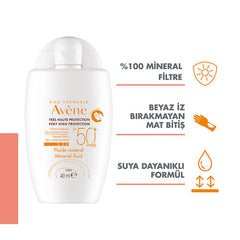 Avene Mineral Sıvı Güneş Kremi SPF 50+ 40 ml