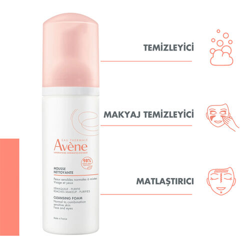 Avene Mousse Nettoyante Cilt Temizleme Köpüğü 2x150ml SET