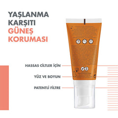 Avene Solaire SPF 50 Yaşlanma Karşıtı Güneş Kremi 50 ml