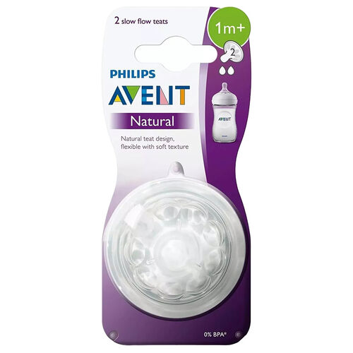 Avent Natural Biberon Emziği 1+ Ay 2'li 2 Numara