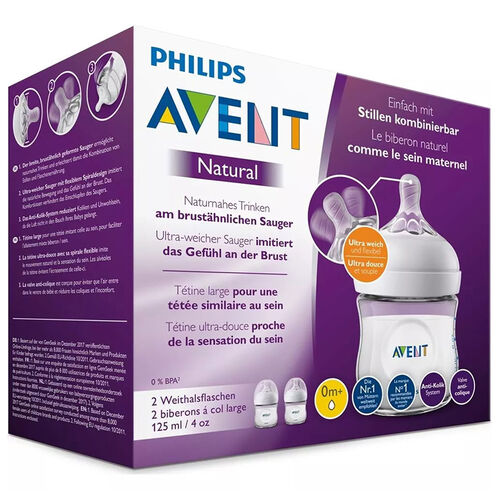 Avent Natural PP Biberon 0+ Ay 2'li 125 ml