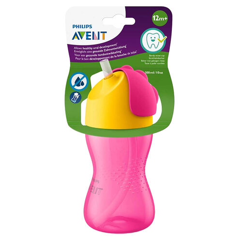 Avent Pipetli Bardak 12+ Ay 300 ml - Pembe