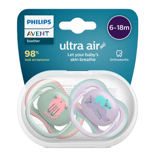 Avent Ultra Air Emzik 6-18 Ay 2'li - Pembe