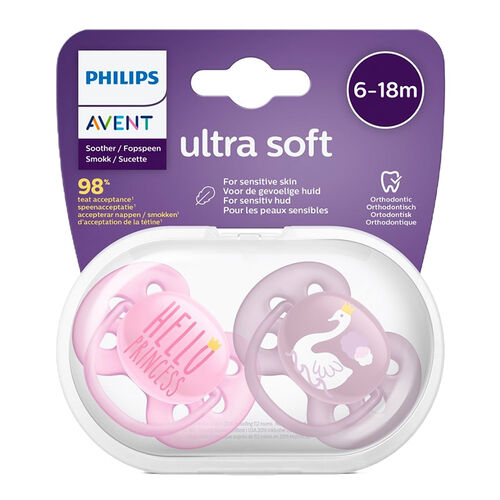 Avent Ultra Soft Emzik 6-18 Ay - Pembe