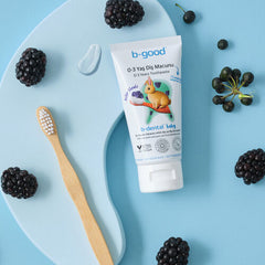 b-good b-dental 0-3 Yaş Bebek Diş Macunu Florürsüz Böğürtlen 50 ml