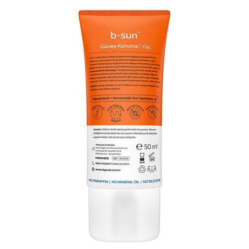 b-good b-sun SPF 30 Yüz Güneş Koruma 50 ml