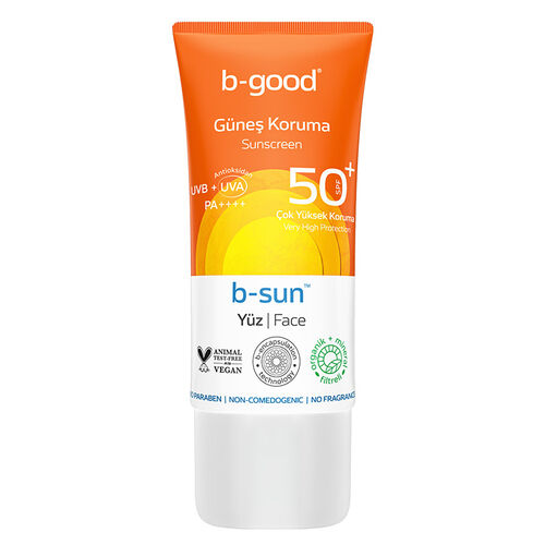 b-good b-sun SPF 50+ Yüz Güneş Koruma 50 ml