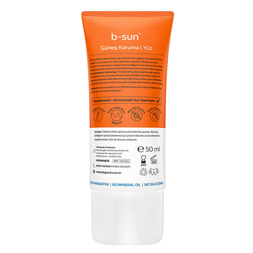 b-good b-sun SPF 50+ Yüz Güneş Koruma 50 ml