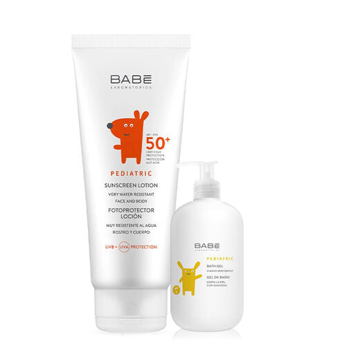 Babe Pediatrik Güneş Koruyucu Spf 50 Losyon 100 ml - Banyo Jeli HEDİYE