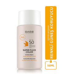 Babe Sun SPF 50 Super Fluid Güneş Koruyucu 50 ml - Renkli