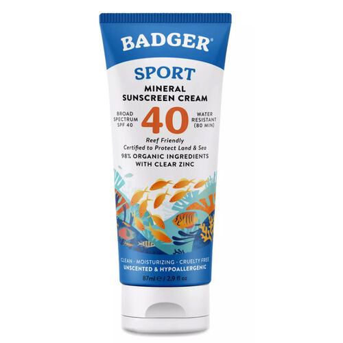 Badger Clear Zinc Kokusuz Güneş Kremi SPF 40 87 ml