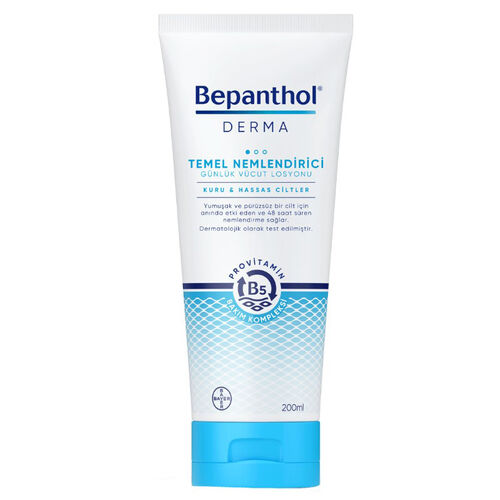 Bepanthol Derma Temel Nemlendirici Kuru Hassas Ciltler Losyon 200 ml