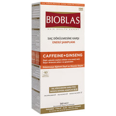 Bioblas Saç Dökülmesine Karşı Enerji Şampuanı Caffeine + Ginseng 360 ml